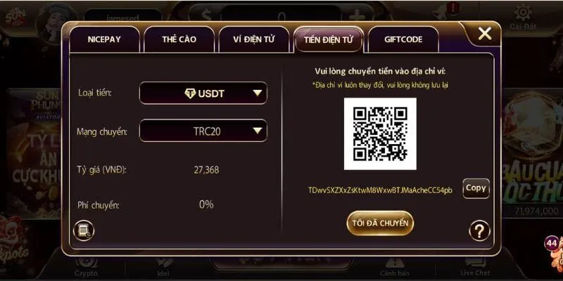 Hướng dẫn nạp tiền Sunwin bằng crypto và lưu ý quan trọng 