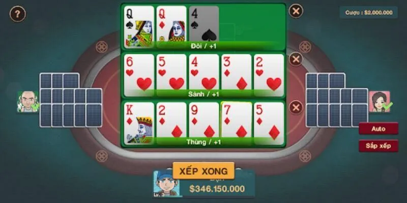 Xếp bài ba thùng phé mậu binh